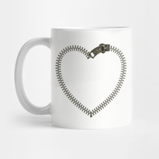 Zipper Heart Mug